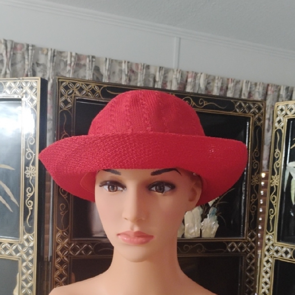 Elegant Red Women's Hat